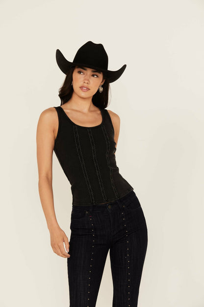 Idyllwind Women | Sevier Studded Ribbed Tank Top