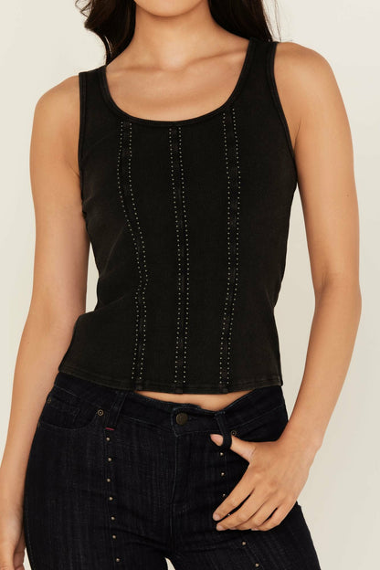 Idyllwind Women | Sevier Studded Ribbed Tank Top