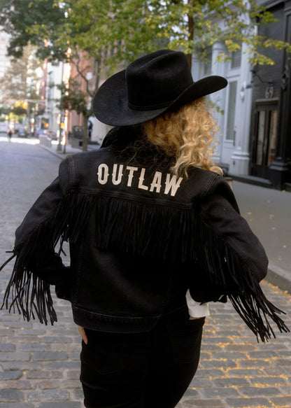 Idyllwind Women | Outlaw Fringe Denim Trucker Jacket