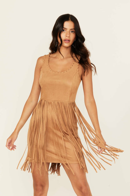 Idyllwind Women | Lady Luck Faux Suede Mini Dress