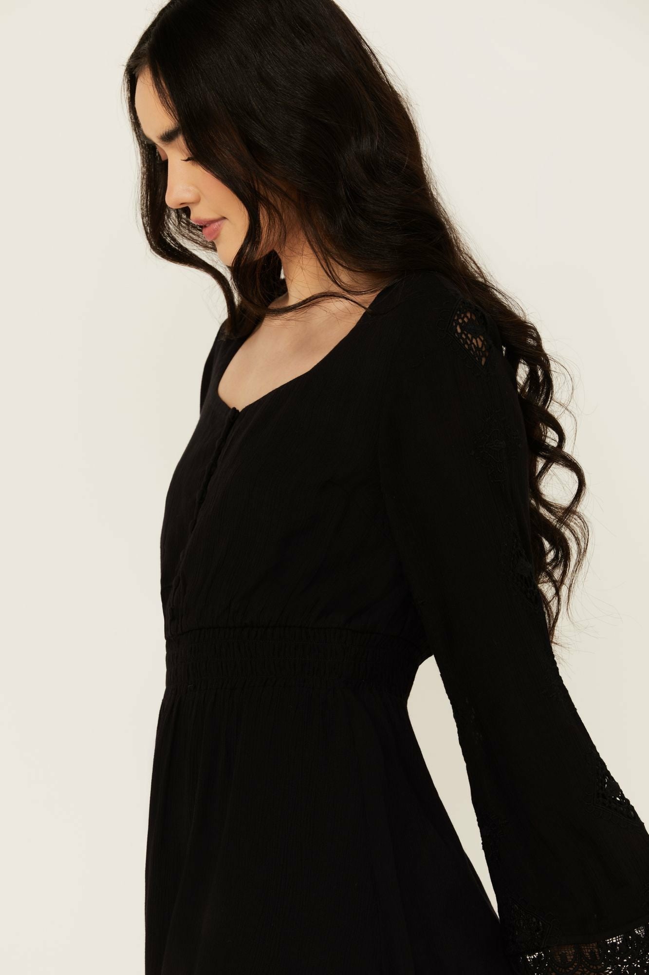 Idyllwind Women | Scotts Lace Long Sleeve Mini Dress