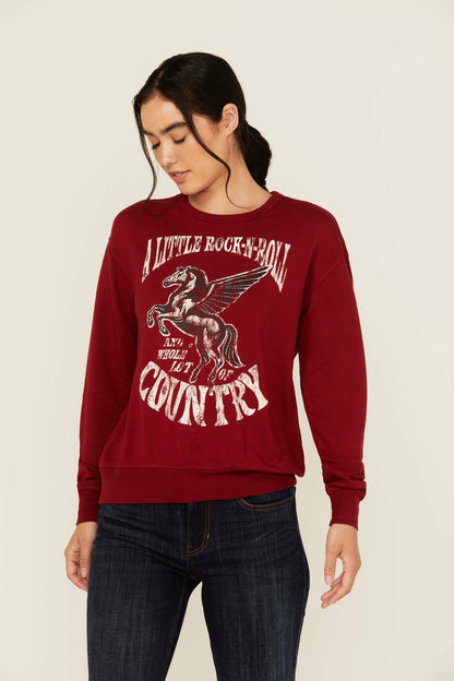 Idyllwind Women | Little Rock Lot of Country Pullover Sweatshirt