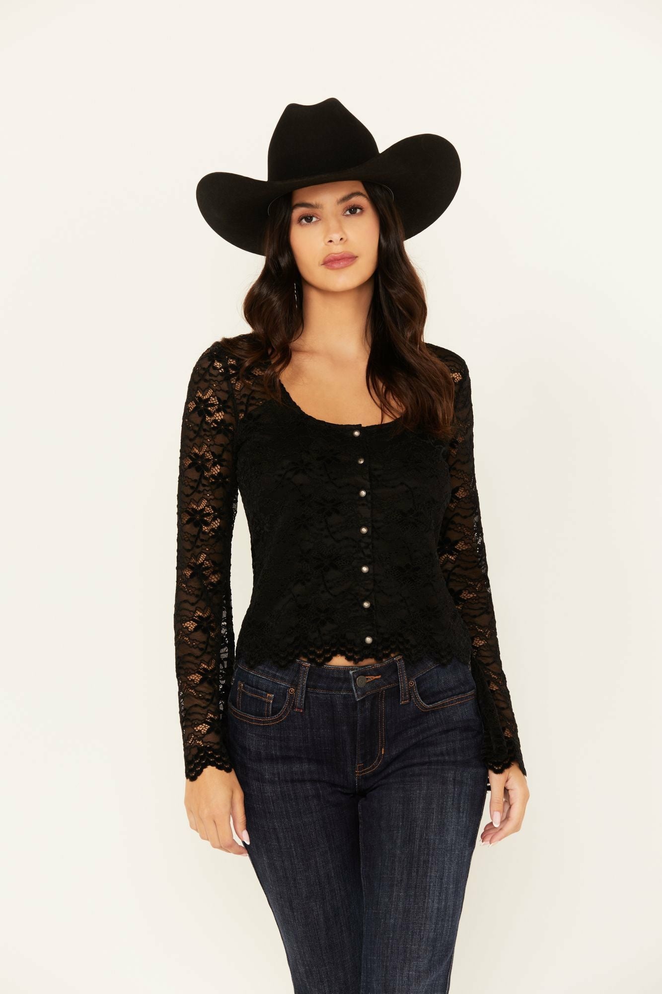Idyllwind Women | Russello Lace Long Bell Sleeve Top