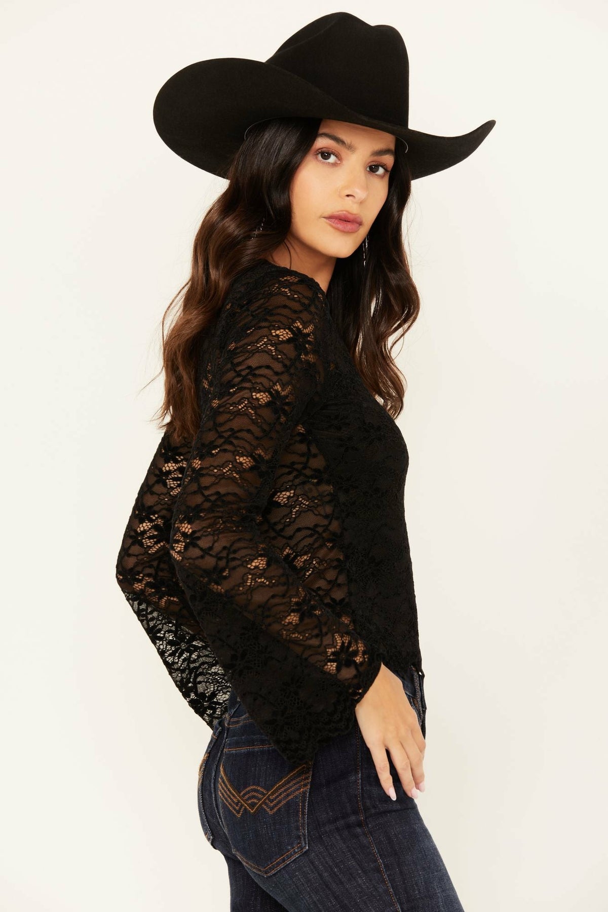 Idyllwind Women | Russello Lace Long Bell Sleeve Top