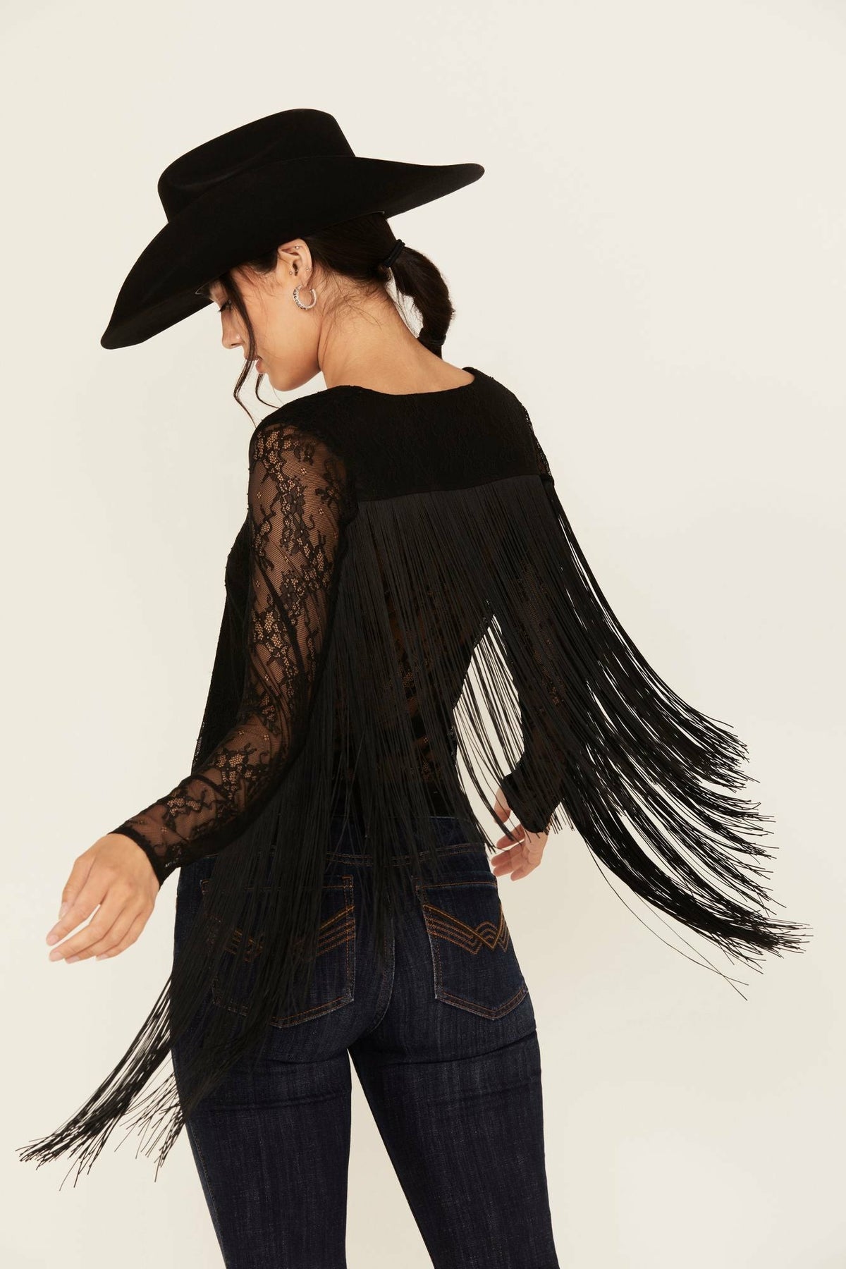 Idyllwind Women | Russello Lace Fringe Long Sleeve Shirt