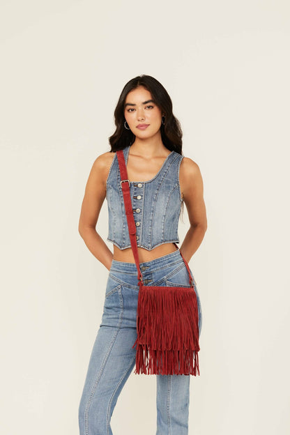 Idyllwind Women | Camarillo Suede Fringe Crossbody Bag