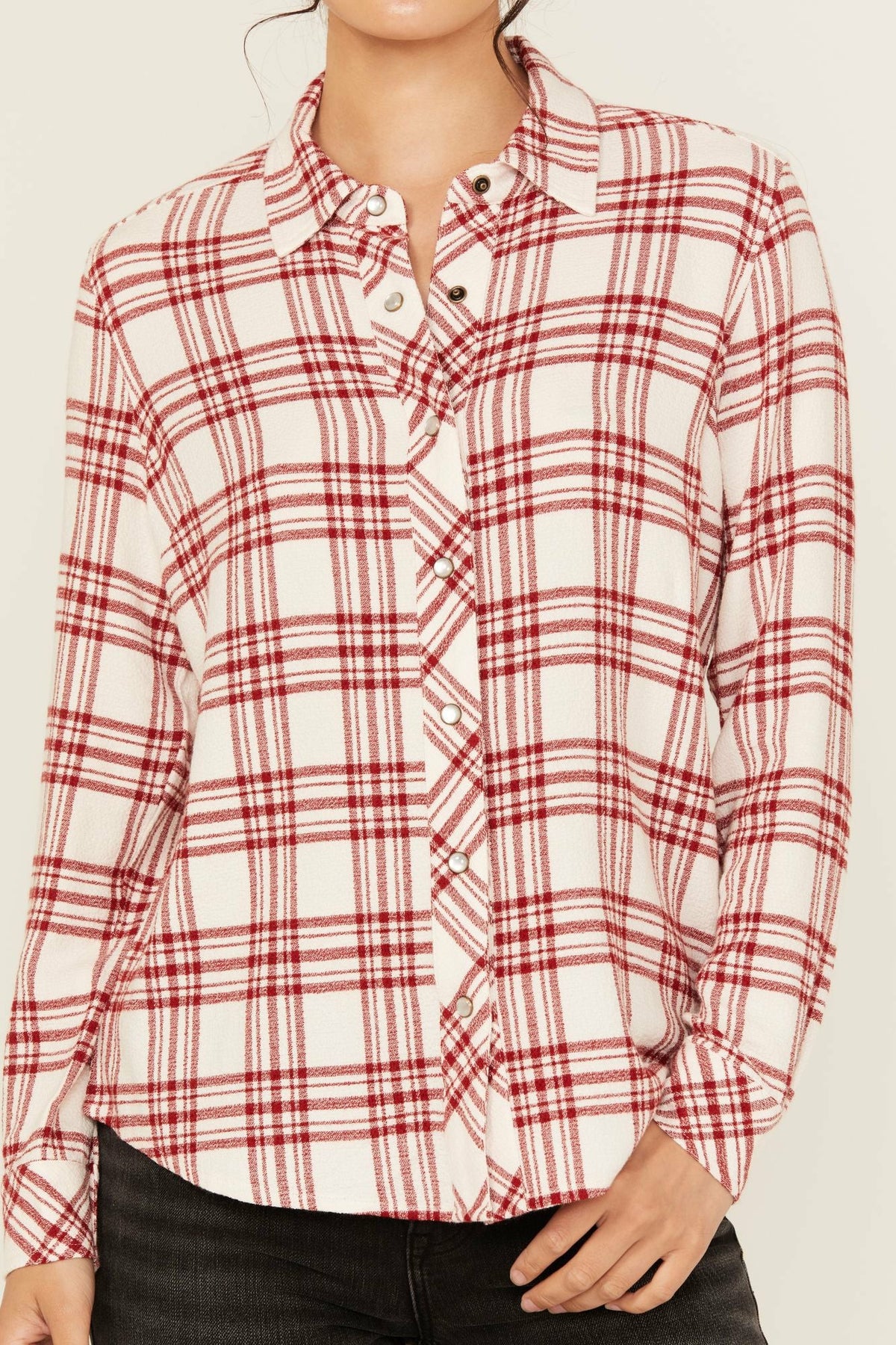 Idyllwind Women | Anna Featherlight Plaid Print Long Sleeve Pearl Snap Western Shirt