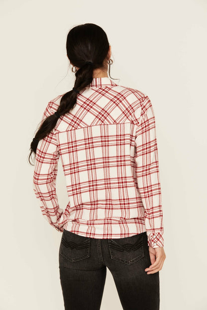 Idyllwind Women | Anna Featherlight Plaid Print Long Sleeve Pearl Snap Western Shirt