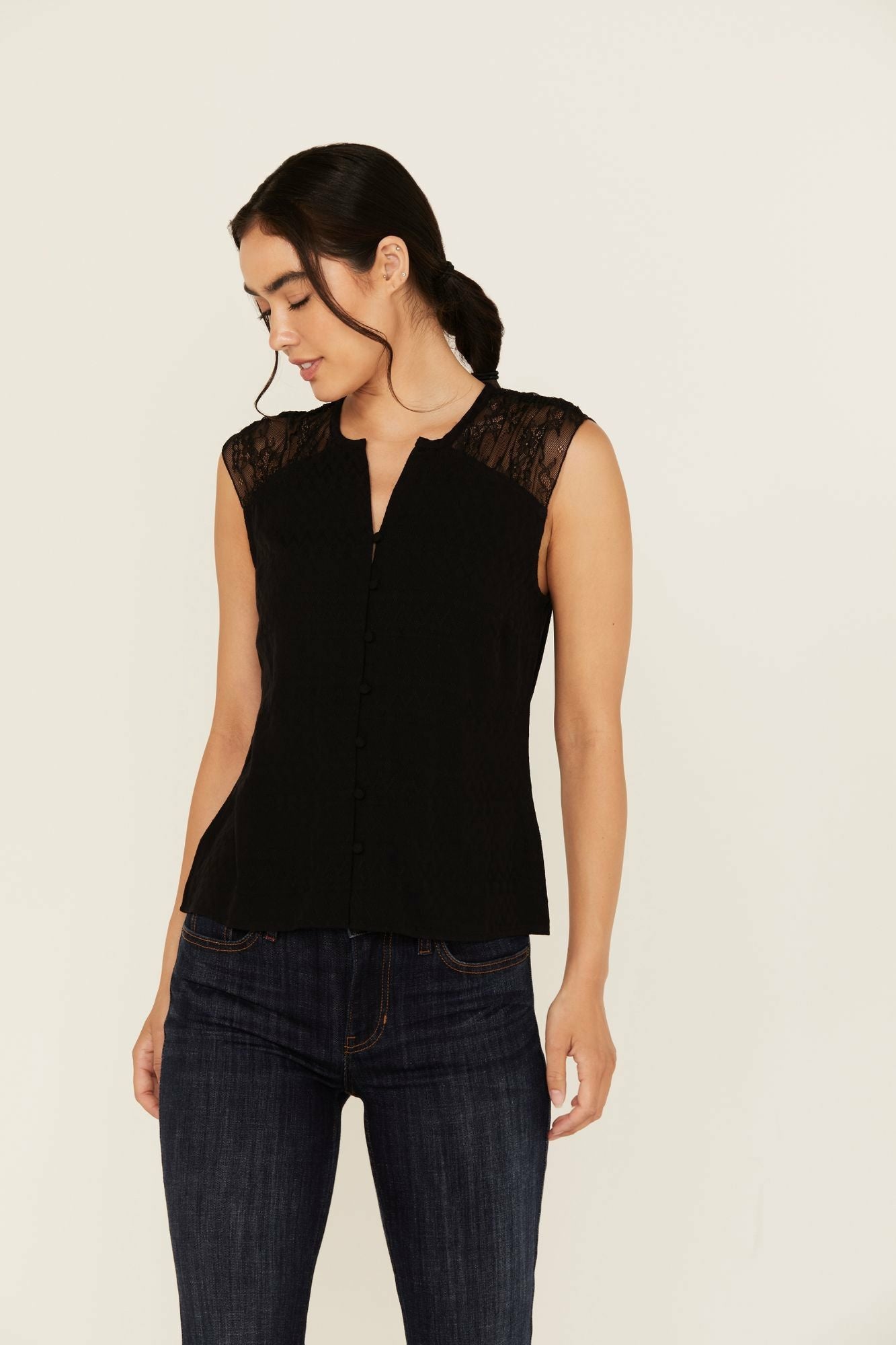 Idyllwind Women | Joya Jacquard Sleeveless Top