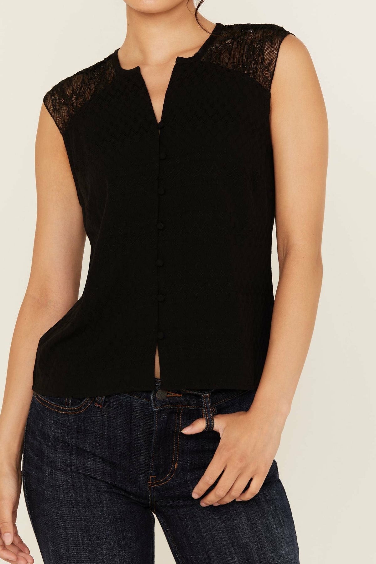 Idyllwind Women | Joya Jacquard Sleeveless Top