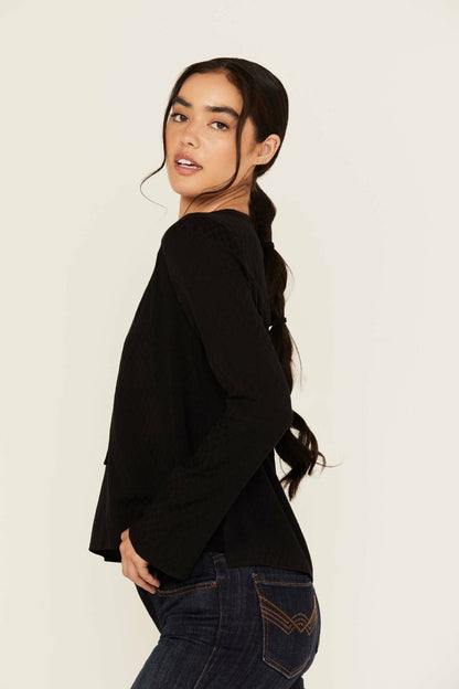 Idyllwind Women | Buckeye Jacquard Long Sleeve Top