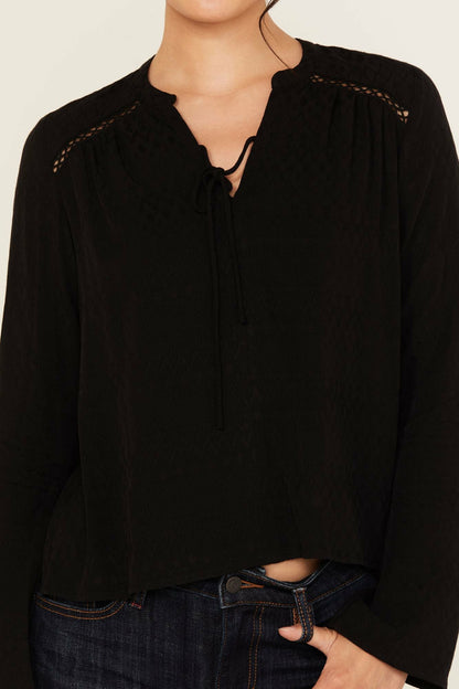 Idyllwind Women | Buckeye Jacquard Long Sleeve Top