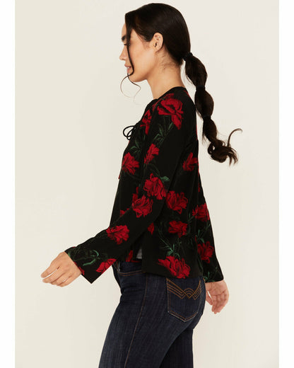 Idyllwind Women | Libbel Rose Print Long Sleeve Top