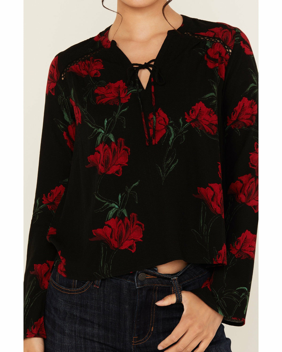Idyllwind Women | Libbel Rose Print Long Sleeve Top