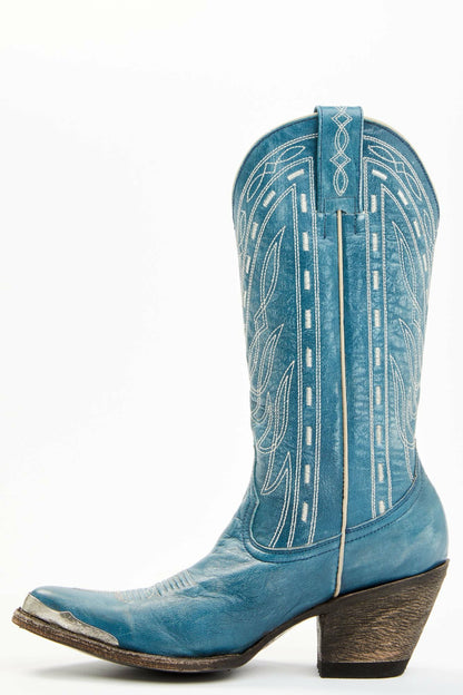 Idyllwind Women | Retro Rock Teal Western Boots - Round Toe