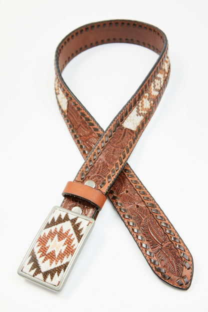 Idyllwind Women | Tooled Southwestern Square Buckle Belt