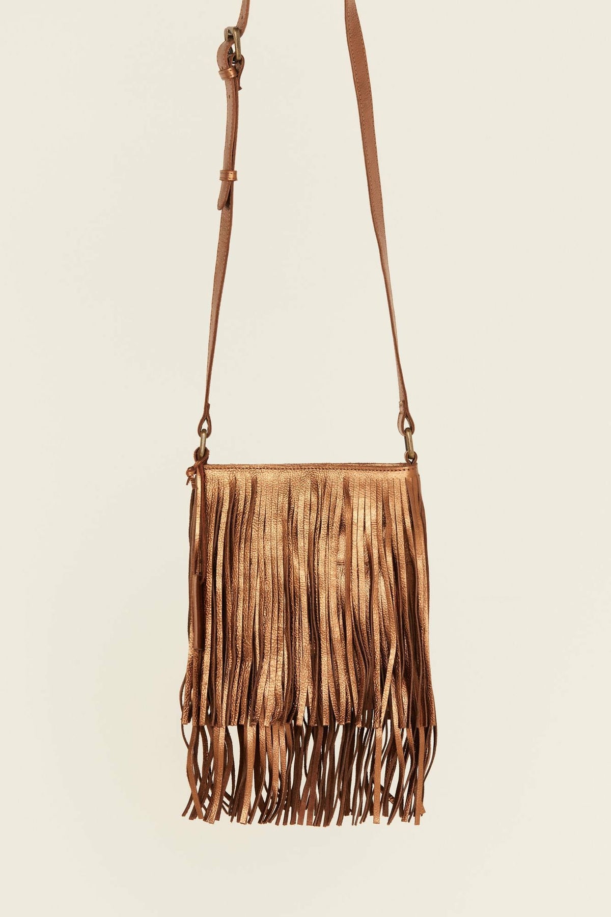 Idyllwind Women | Camarillo Metallic Fringe Suede Crossbody Bag