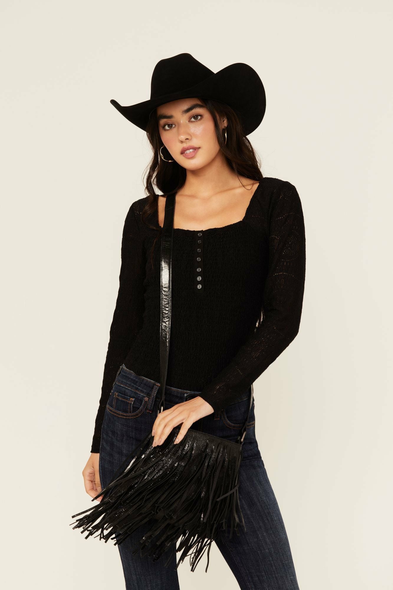 Idyllwind Women | Camarillo Metallic Fringe Suede Crossbody Bag