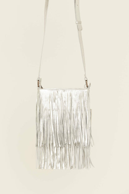 Idyllwind Women | Camarillo Metallic Fringe Suede Crossbody Bag