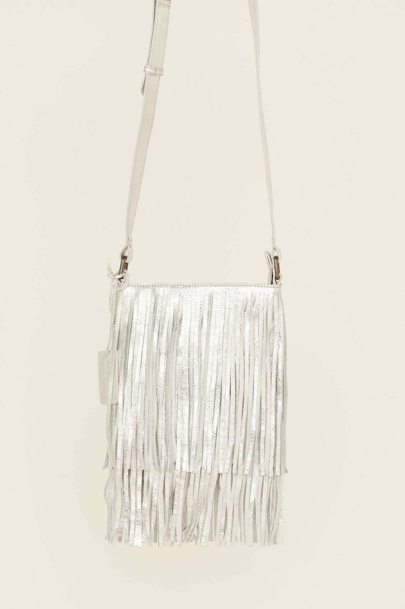 Idyllwind Women | Camarillo Metallic Fringe Suede Crossbody Bag