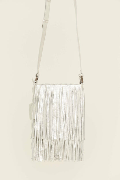 Idyllwind Women | Camarillo Metallic Fringe Suede Crossbody Bag