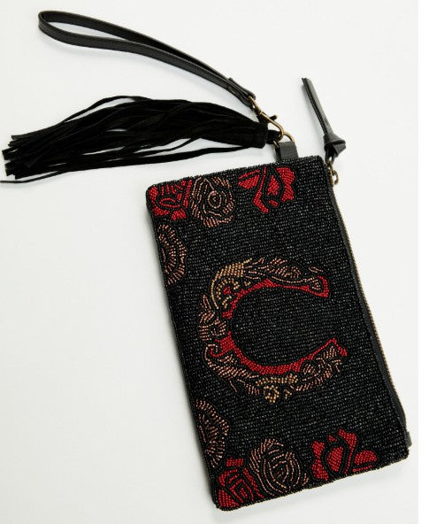 Idyllwind Women | Rose Seed Bead Wristlet Clutch