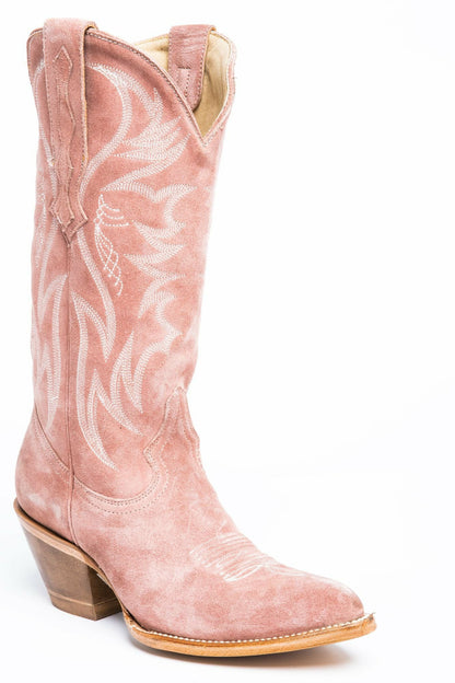 Idyllwind Women | Charmed Life Pink Suede Western Boots - Round Toe