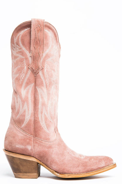 Idyllwind Women | Charmed Life Pink Suede Western Boots - Round Toe