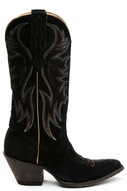 Idyllwind Women | Charmed Life Black Suede Western Boots - Round Toe