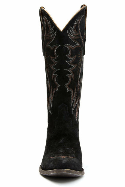 Idyllwind Women | Charmed Life Black Suede Western Boots - Round Toe