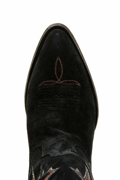Idyllwind Women | Charmed Life Black Suede Western Boots - Round Toe