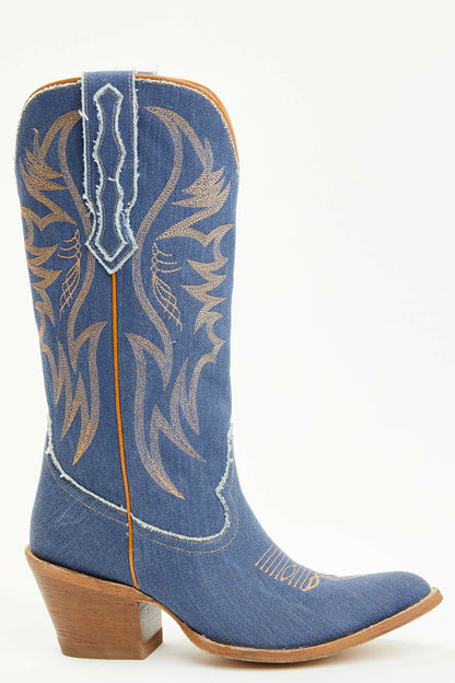 Idyllwind Women | Charmed Life Denim Western Boots - Round Toe