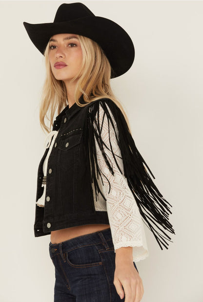 Idyllwind Women | Studded Fringe Vest