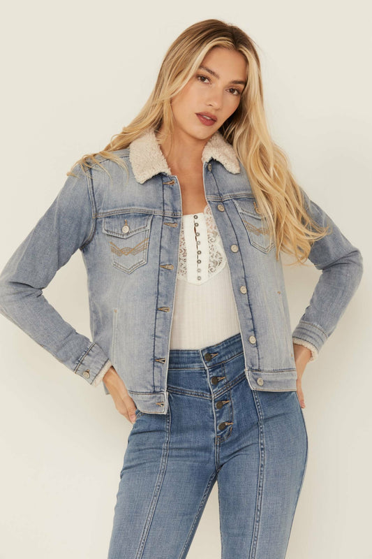 Idyllwind Women | Edgewood Sherpa Lined Denim Jacket