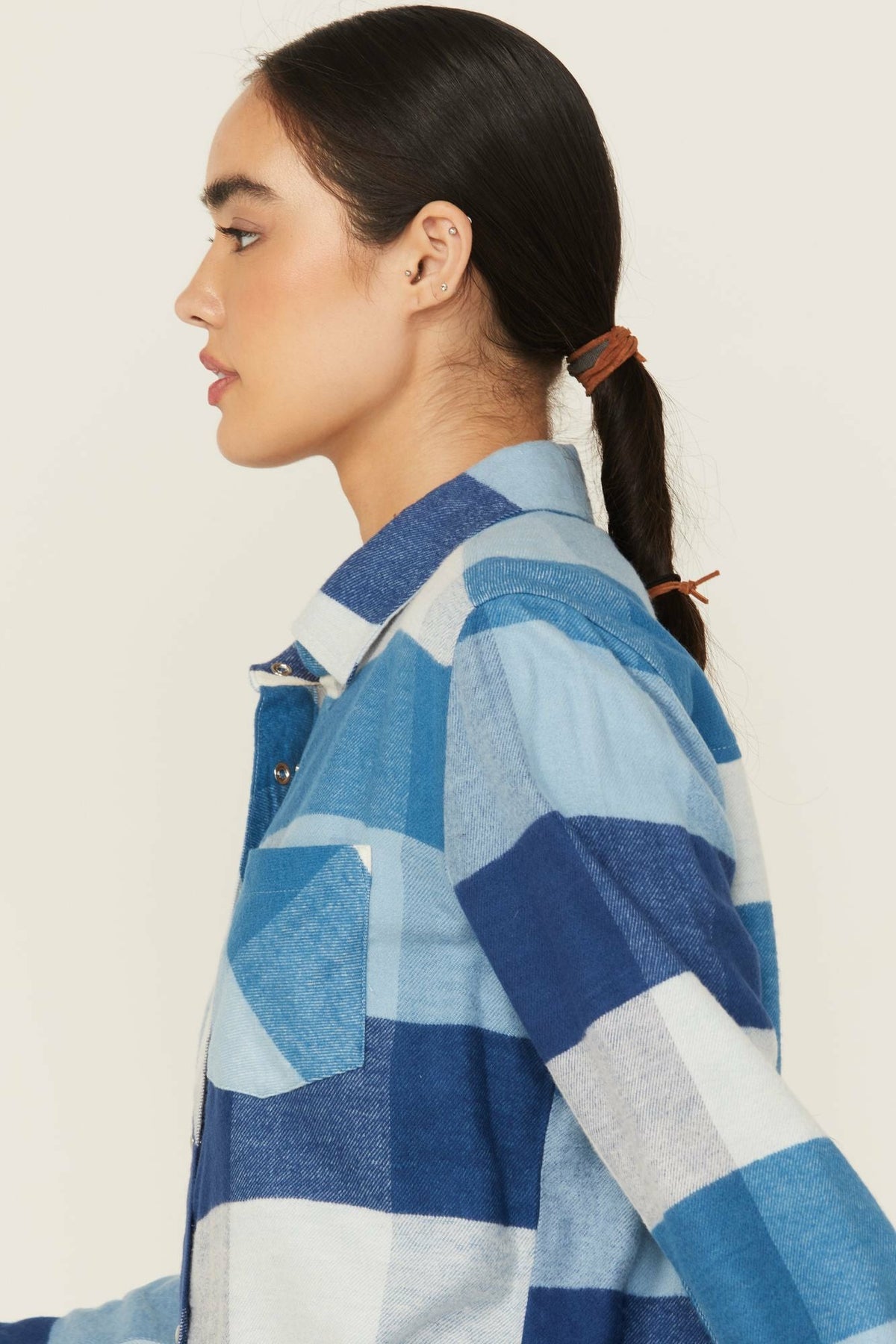 Idyllwind Women | Plaid Print Long Sleeve Snap Flannel Shirt