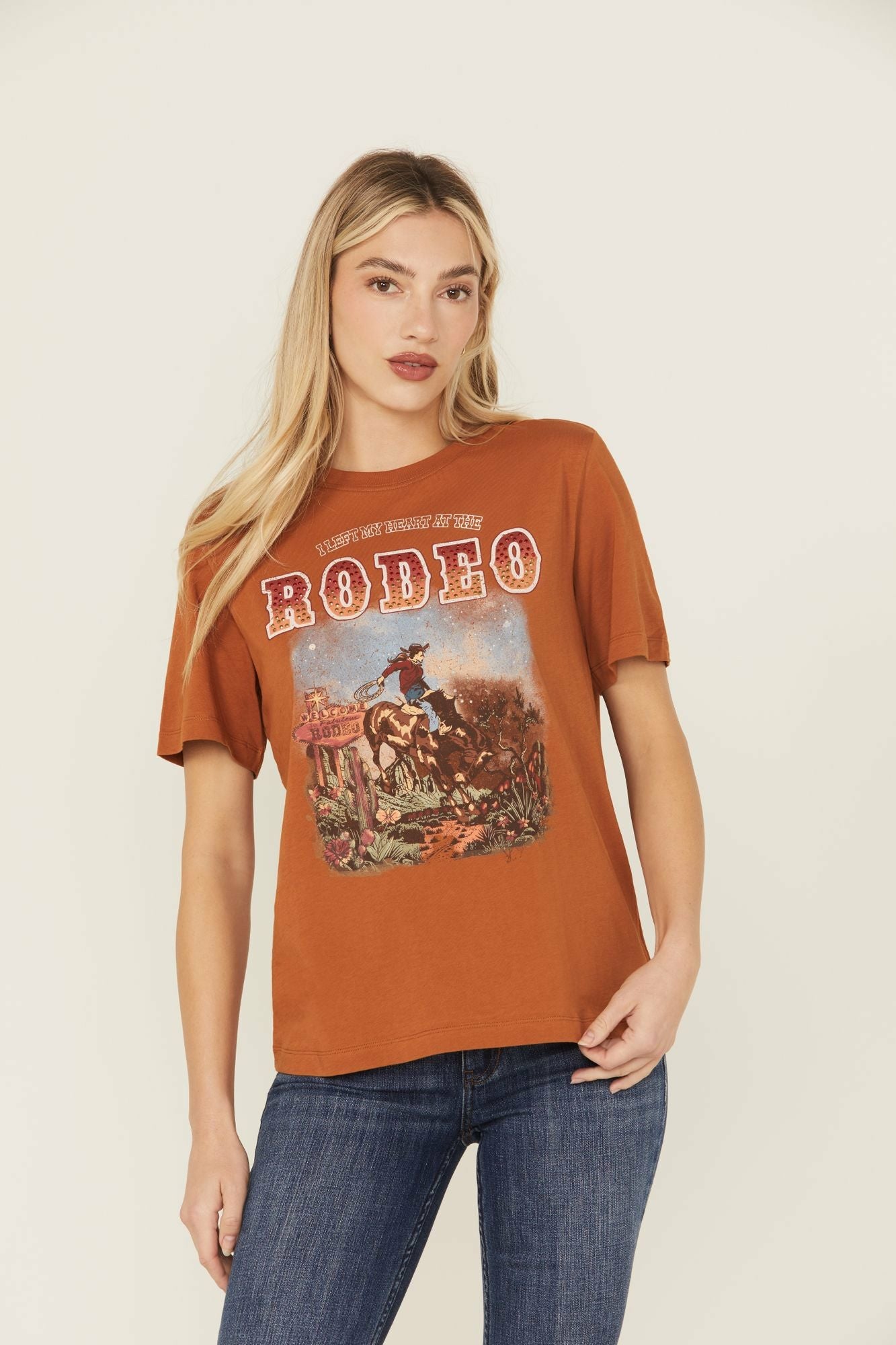 Idyllwind Women | I Left My Heart At The Rodeo Embellished Short Sleeve Graphic Tee