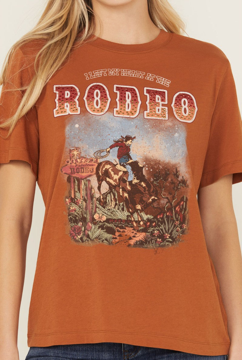 Idyllwind Women | I Left My Heart At The Rodeo Embellished Short Sleeve Graphic Tee