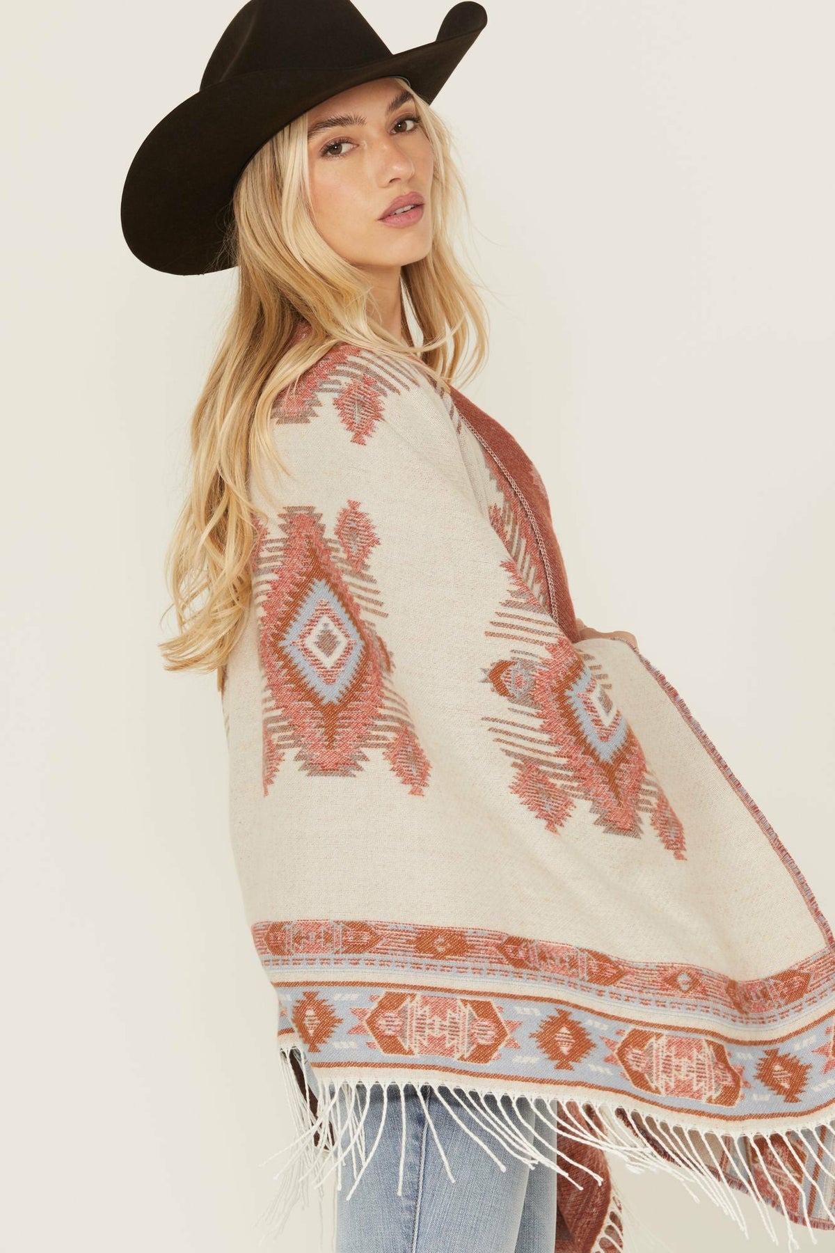 Idyllwind Women | Austin Southwestern Print Fringe Shawl