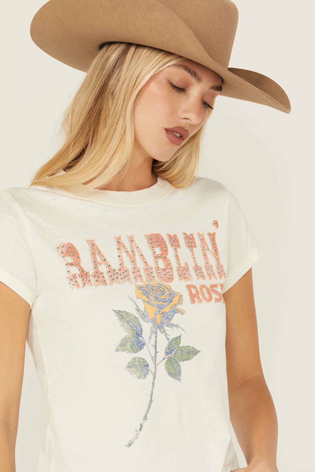 Idyllwind Women | Ramblin' Rose Trusty Embellished Short Sleeve Graphic Tee