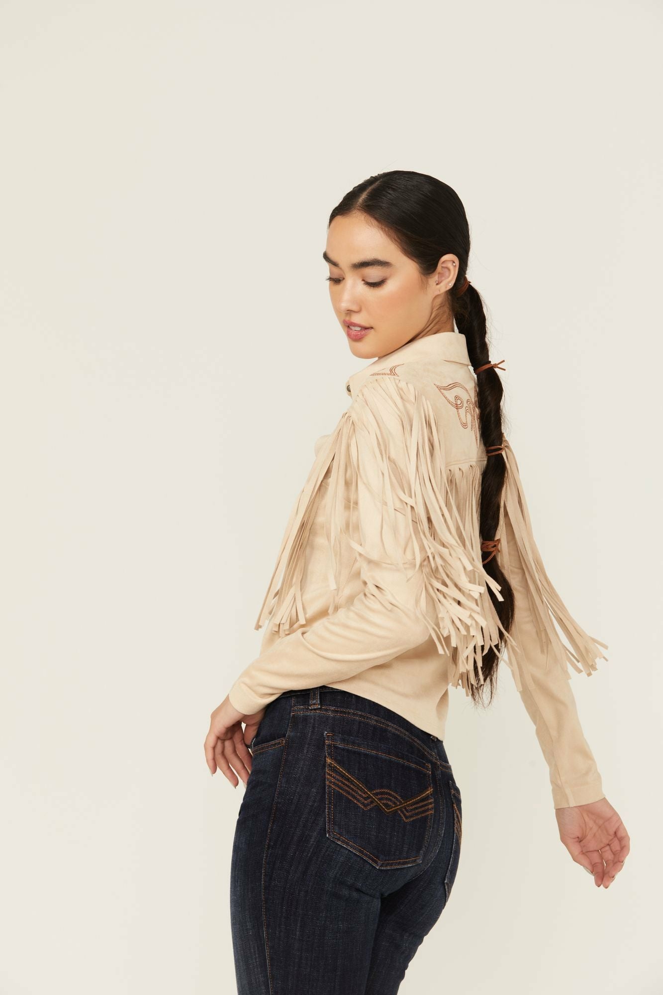 Idyllwind Women | Fringe Embroidered Long Sleeve Button-Down Western Shirt