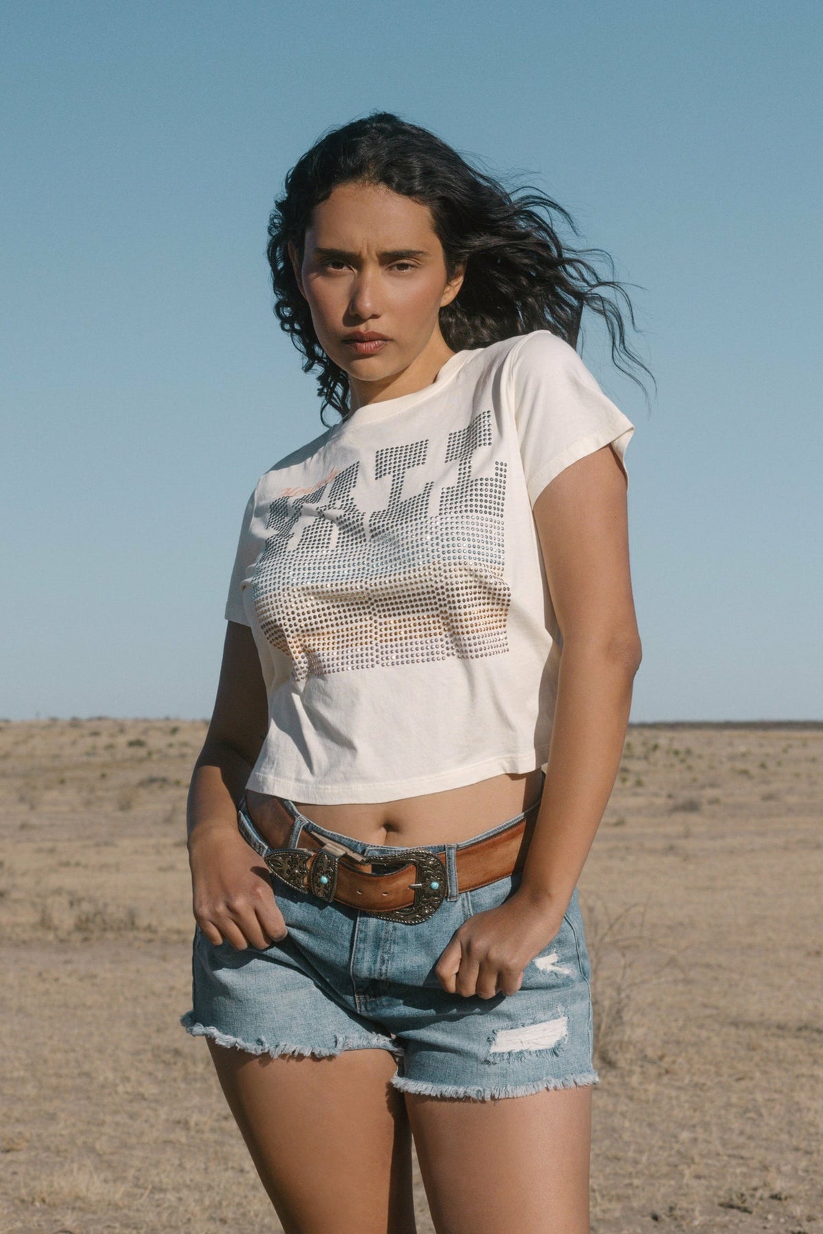 Idyllwind Women | Y'all Embellished Short Sleeve Cropped Graphic Tee