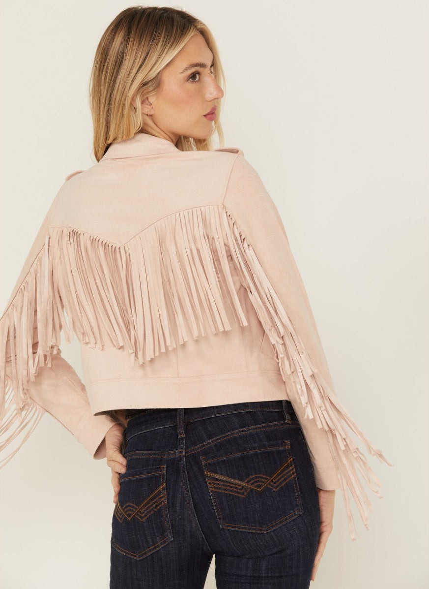 Idyllwind Women | Odessa Faux Suede Fringe Moto Jacket