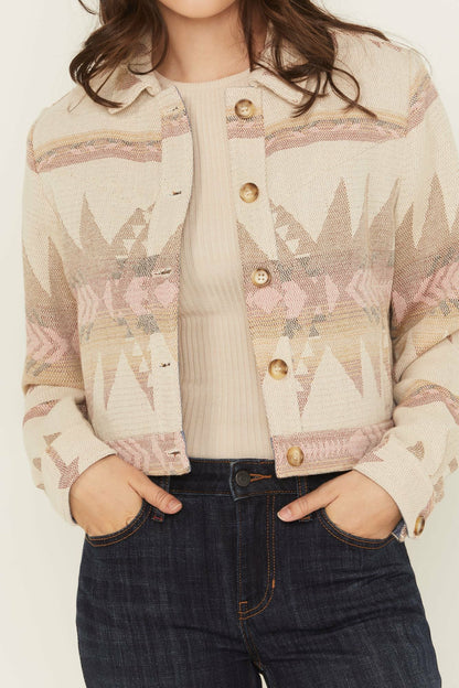 Idyllwind Women | Mercer Southwestern Print Cropped Shacket