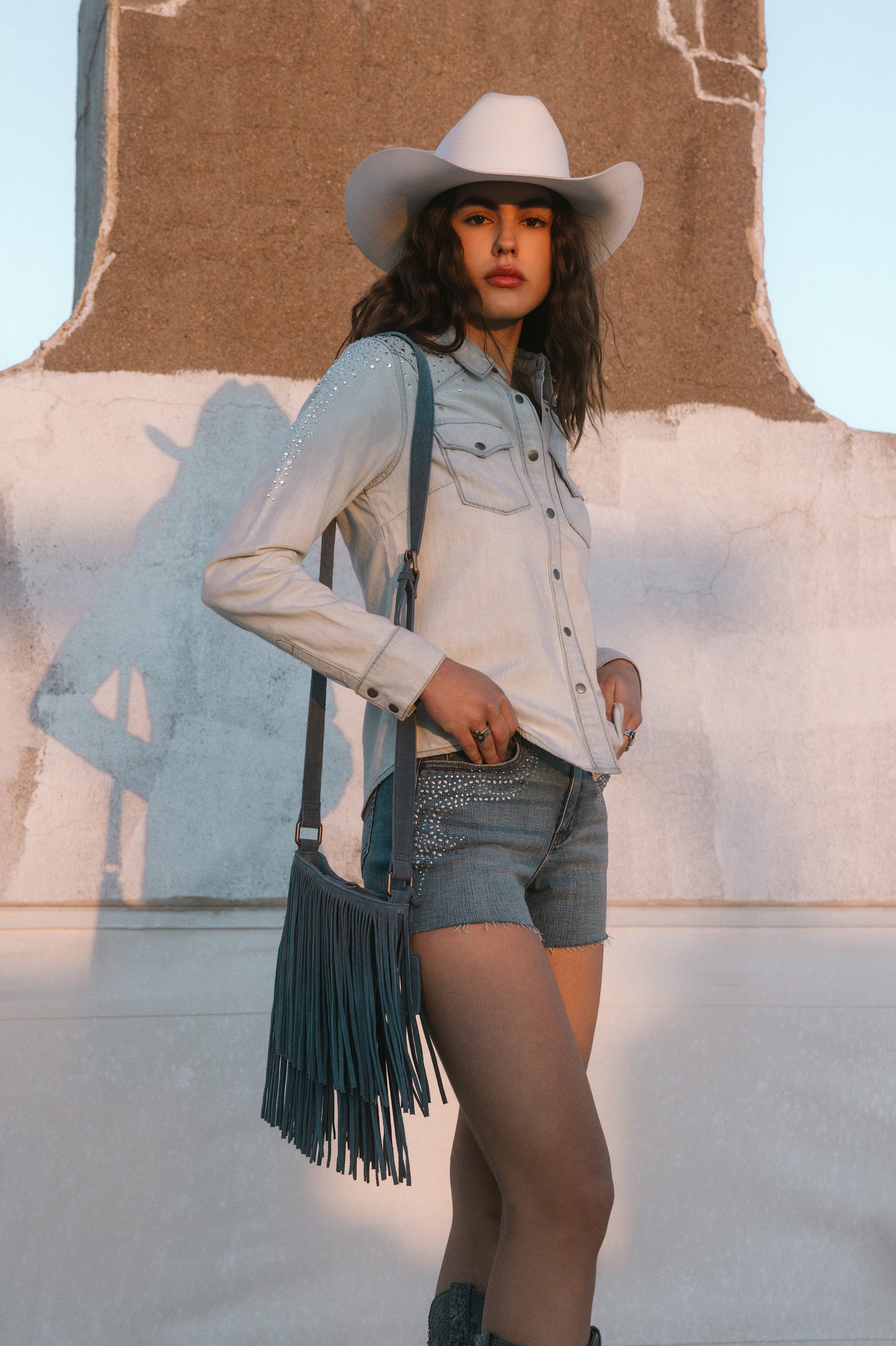 Idyllwind Women | Camarillo Fringe Suede Crossbody Bag
