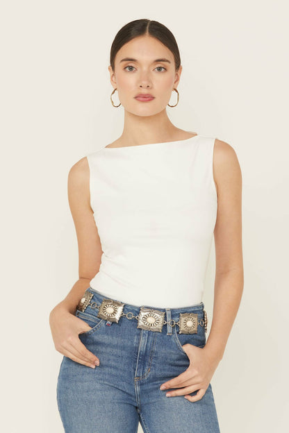 Idyllwind Women | Pennywell White Stone Chain Belt
