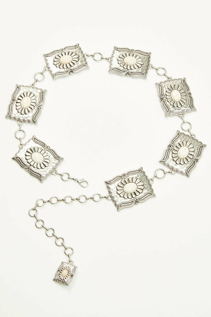 Idyllwind Women | Pennywell White Stone Chain Belt