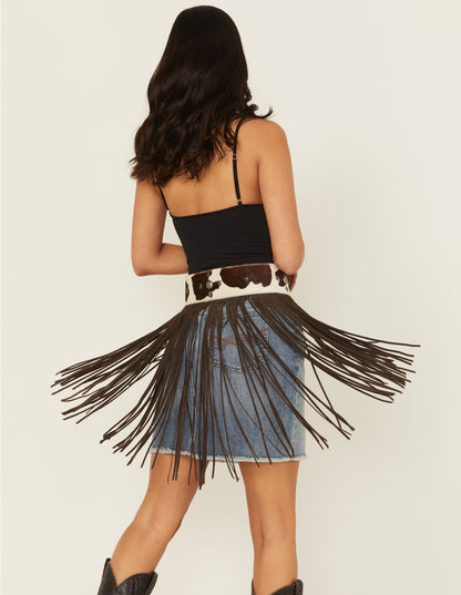 Idyllwind Women | Festival Fringe Hair-On Star Concho Belt