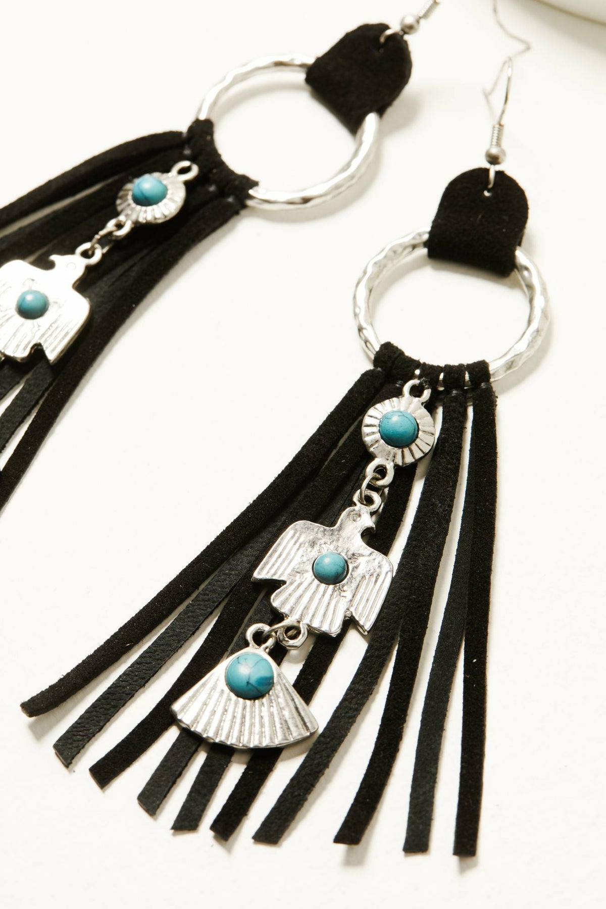 Idyllwind Women | Garland Thunderbird Leather Fringe Earrings
