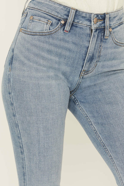 Idyllwind Women | Outlaw Light Wash High Rise Double Back Yoke Bootcut Super Stretch Denim Jeans