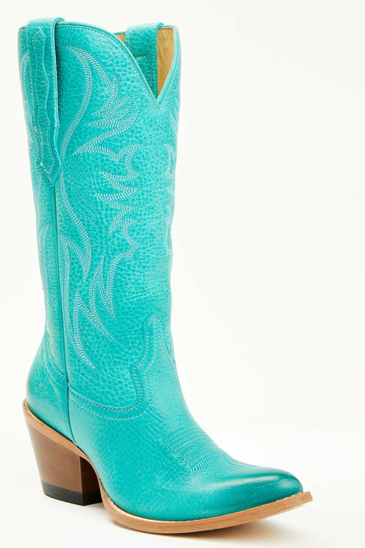Idyllwind Women | Charmed Life Turquoise Leather Western Boots - Round Toe